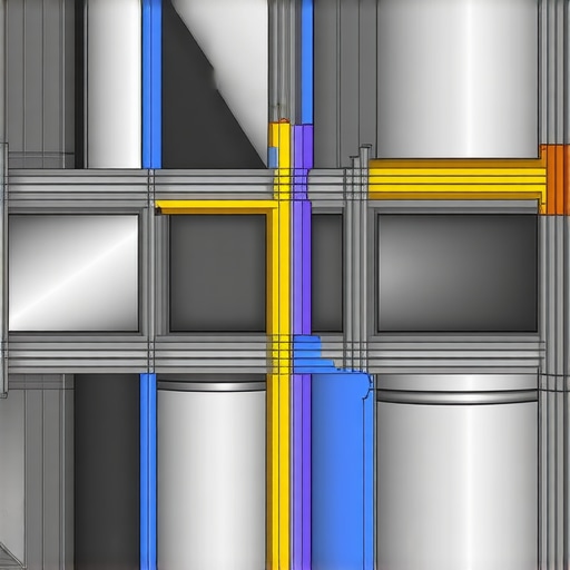 Diagram illustrating sealed and insulated ductwork for HVAC systems