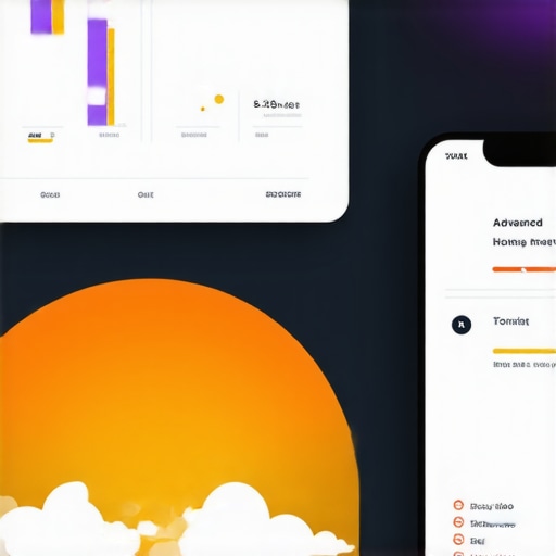 High-tech smart home heating control dashboard displaying data analytics and zoning controls