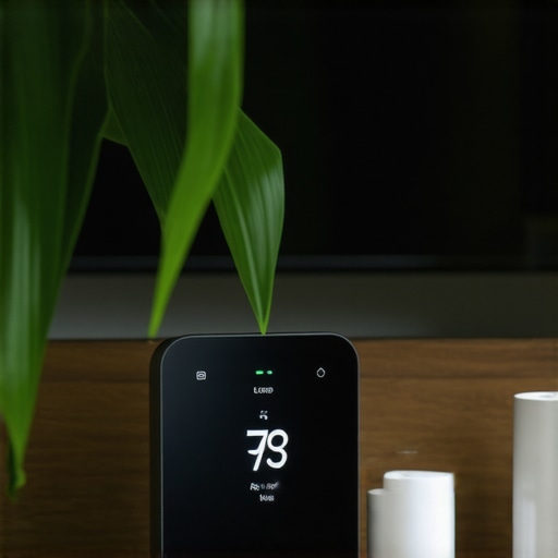 Smart thermostat with IoT sensors controlling home heating