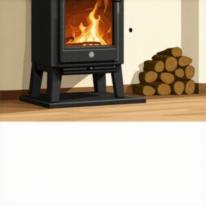 Read more about the article Safe clearances for wood burning stove installation in small rooms